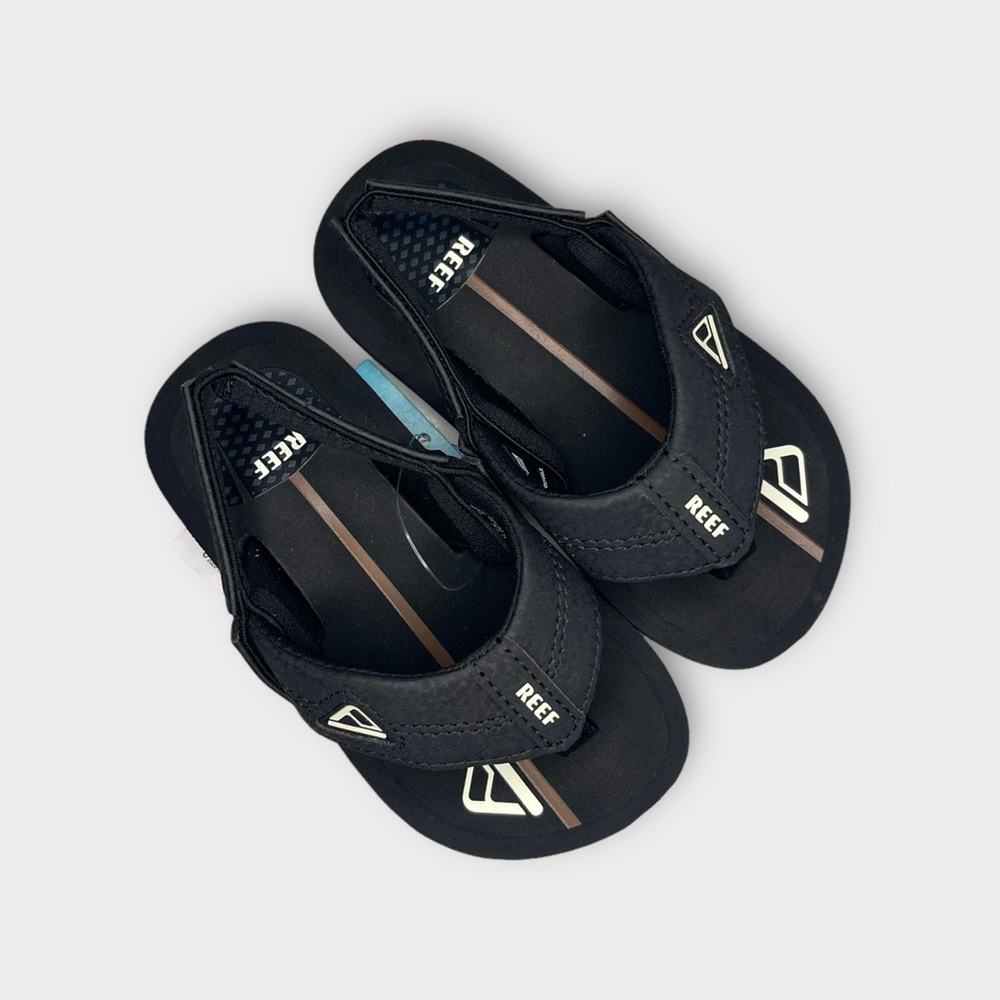 Reef Little Shaper Black Sandals